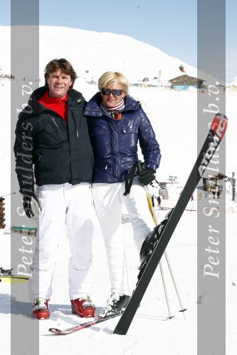 Serfaus 18 februari 2009
Caroline Tensen en haar vriend Peter Gallas op skivakantie,
Peter Smulders bv