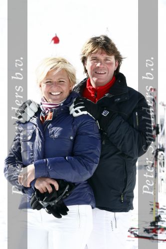Serfaus 18 februari 2009
Caroline Tensen en haar vriend Peter Gallas op skivakantie,
Peter Smulders bv