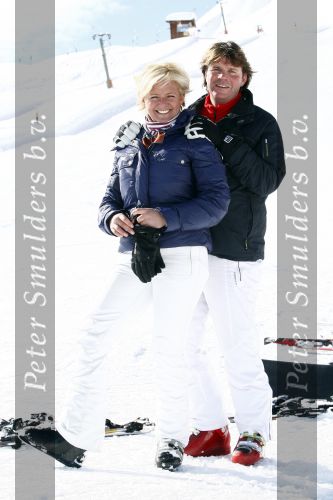 Serfaus 18 februari 2009
Caroline Tensen en haar vriend Peter Gallas op skivakantie,
Peter Smulders bv