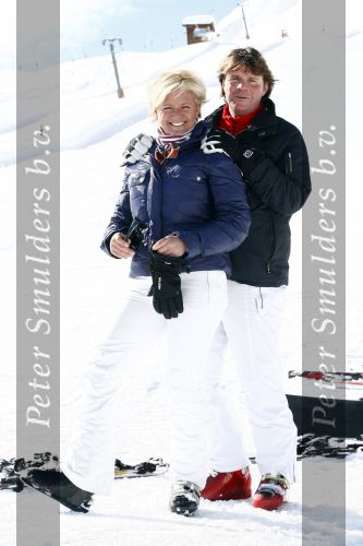 Serfaus 18 februari 2009
Caroline Tensen en haar vriend Peter Gallas op skivakantie,
Peter Smulders bv