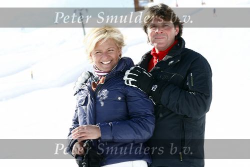 Serfaus 18 februari 2009
Caroline Tensen en haar vriend Peter Gallas op skivakantie,
Peter Smulders bv