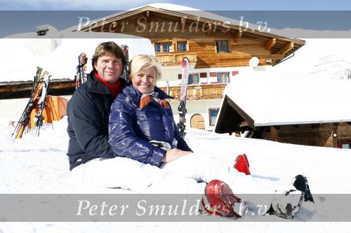 Serfaus 18 februari 2009
Caroline Tensen en haar vriend Peter Gallas op skivakantie,
Peter Smulders bv