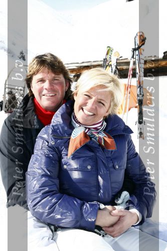 Serfaus 18 februari 2009
Caroline Tensen en haar vriend Peter Gallas op skivakantie,
Peter Smulders bv
