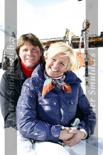 Serfaus 18 februari 2009
Caroline Tensen en haar vriend Peter Gallas op skivakantie,
Peter Smulders bv