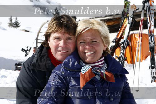 Serfaus 18 februari 2009
Caroline Tensen en haar vriend Peter Gallas op skivakantie,
Peter Smulders bv