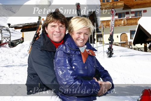 Serfaus 18 februari 2009
Caroline Tensen en haar vriend Peter Gallas op skivakantie,
Peter Smulders bv
