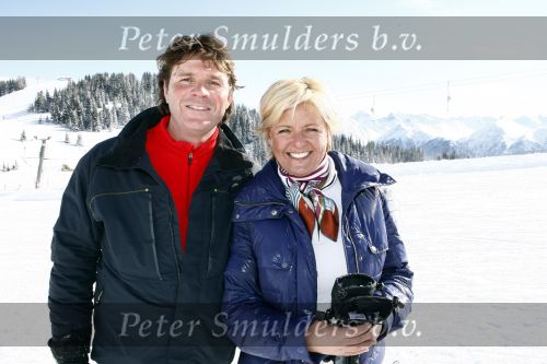 Serfaus 18 februari 2009
Caroline Tensen en haar vriend Peter Gallas op skivakantie,
Peter Smulders bv