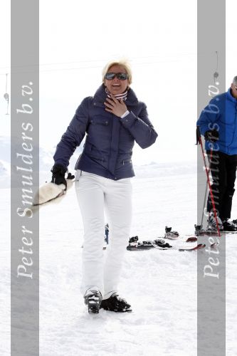 Serfaus 18 februari 2009
Caroline Tensen en haar vriend Peter Gallas op skivakantie,
Peter Smulders bv