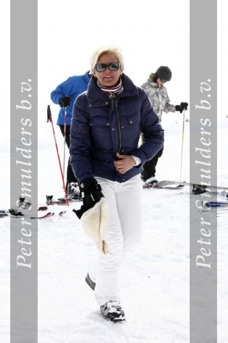 Serfaus 18 februari 2009
Caroline Tensen en haar vriend Peter Gallas op skivakantie,
Peter Smulders bv