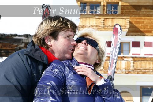 Serfaus 18 februari 2009
Caroline Tensen en haar vriend Peter Gallas op skivakantie,
Peter Smulders bv