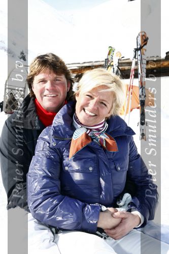 Serfaus 18 februari 2009
Caroline Tensen en haar vriend Peter Gallas op skivakantie,
Peter Smulders bv