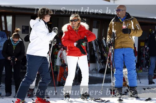 Serfaus 28 februari 2008
Carolien Tensen met vriend Peter Gallas en dochter Lotte op ski vakantie . John v d Heuvel  
Peter Smulders bv