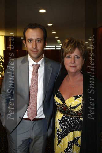 Amsterdam 1 maart 2009
Modeshow Paul Schulten in het Okura hotel. Catherine Keyl met een vriend
Peter Smulders bv
