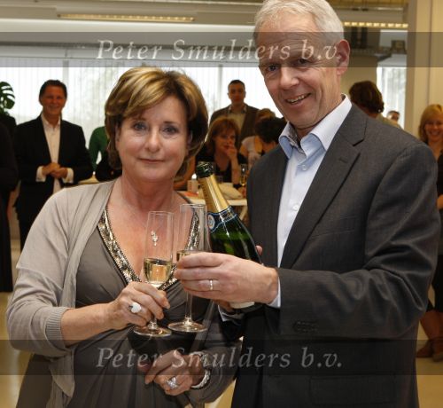 Lelystad, 11 Mei 2009
In werking stellen van de nieuwe website van Catherine Keyl
Hier samen met haar zakenpartner Peter v Druenen van Exed
Foto Peter Smulders BV