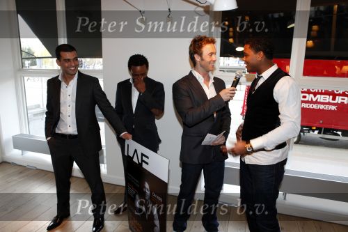 Amsterdam 24 maart 2009
Presentatie LAF Life after Football in club Momo. patrick Kluivert Zhouf Regi Blinker en Charly Luske
Peter Smulders bv