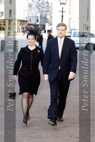 Den Haag 20 oktober 2007
Doop prinses Ariane . Chris Breedveld met zijn vrouw