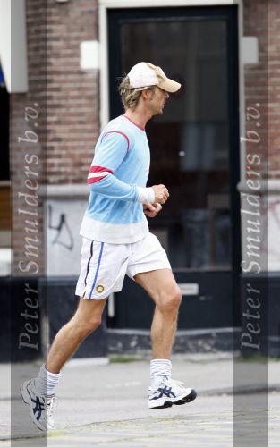 Amsterdam 9 augustus 2007
Chris Zegers hard aan het joggen