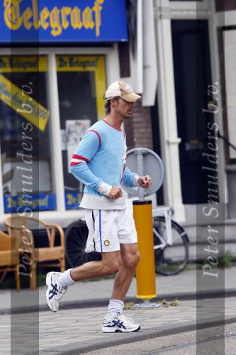 Amsterdam 9 augustus 2007
Chris Zegers hard aan het joggen