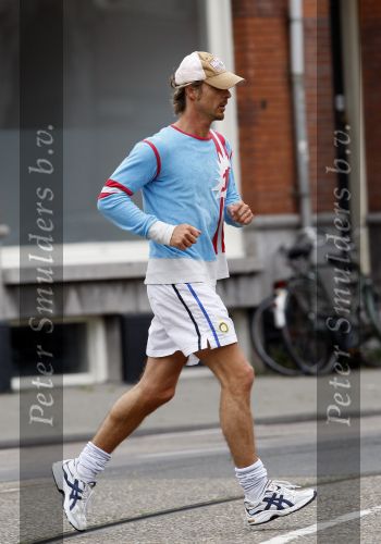 Amsterdam 9 augustus 2007
Chris Zegers hard aan het joggen