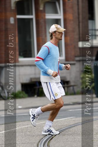 Amsterdam 9 augustus 2007
Chris Zegers hard aan het joggen