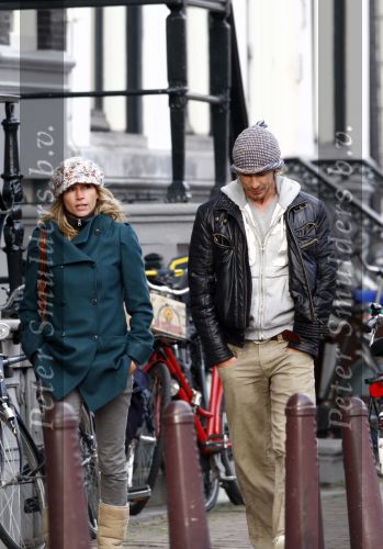 Amsterdam 30 januari 2008
Wendy v Dijk en Chris Zegers aan het winkelen in Amsterdam.