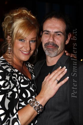 Zaandam 8 oktober 2007
Premiere Fame in schouwburg zaantheater. Christine v d Horst met verloofde/vriend