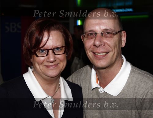 Zaandam 27 januari 2009
Voorjaarspresentatie sbs6 in het zaantheater. Co Stompe met zijn vrouw
Peter Smulders bv
