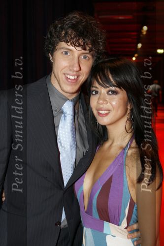 Hilversum 2 juni 2008
Uitreiking musical awards in studio 22. 
Cystine Carreon met nieuwe vriend William Spaaij