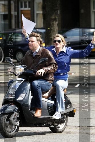 Amsterdam 18 mei 2008
Leco v Zadelhoff viert zijn 40e verjaardag met zijn vrienden in het hilton en ze maken een scooter rally door Amsterdam. 
Peter Gallas en Danielle Overgaag