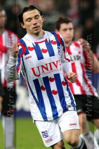 Eindhoven, 27 Februari 2009 Kompetitiewedstrijd PSV-SC Heerenveen.
Eindstand 2-3
Danijel Pranjic na zijn winnende treffer
Foto Peter Smulders BV