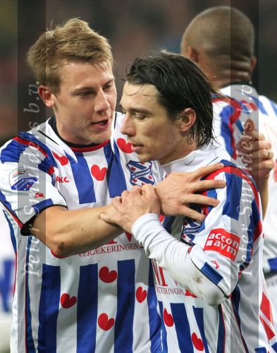 Eindhoven, 27 Februari 2009 Kompetitiewedstrijd PSV-SC Heerenveen.
Eindstand 2-3
Danijel Pranjic  na zijn winnende treffer
Foto Peter Smulders BV