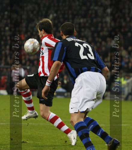Eindhoven, 12 December 2007
Champions League wedstrijd PSV-Internationale Milan, eindstand 0-1 Seizoen 2007/2008
Danko Lazovic