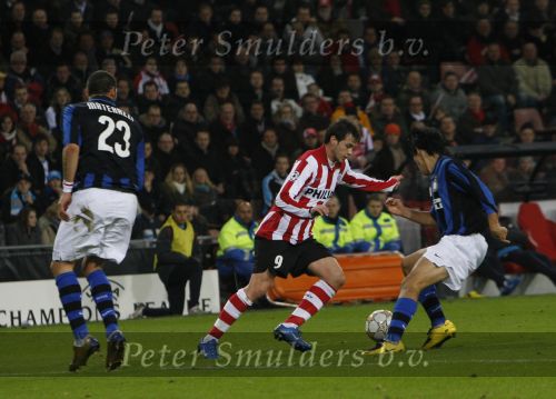 Eindhoven, 12 December 2007
Champions League wedstrijd PSV-Internationale Milan, eindstand 0-1 Seizoen 2007/2008
Danko Lazovic