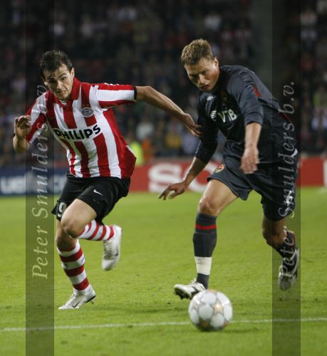 Eindhoven, 19 September 2007 Seizoen 2007/2008 
Eerste wedstrijd Champions League PSV-CSKA Moskou, eindstand 2-1
Danko Lazovic in duel met Aleksi Berezutski