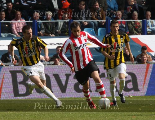 Arnhem, 20 April 2008 Kompetitiewedstrijd Vitesse-PSV, eindstand 0-1 Seizoen 2007/2008
PSV Landskampioen en wordt er dus feest gevierd
Danko Lazovic