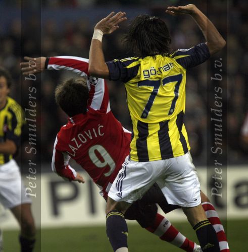 Eindhoven, 23 Oktober 2007
Champions League wedstrijd PSV-Fenerbahce, eindstand 0-0
Seizoen 2007/2008
Danko Lazovic in duel met Gokhan Gonul