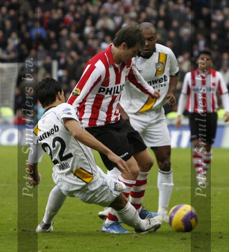 Eindhoven, 30 December 2007
Laatste Kompetitiewedstrijd van het jaar PSV-NAC  Eindstand 2-0 Seizoen 2007/2008
Danko Lazovic