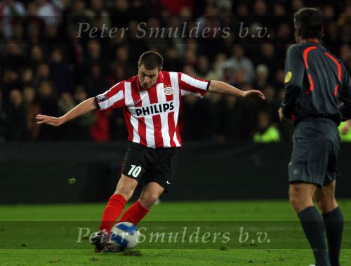 Eindhoven, 12 Maart 2008
UEFA 1/8 finale PSV-Tottenham Hotspur FC, eindstand 0-1
PSV wint na verlenging en straschoppen met 6-5 en gaat door naar de 1/4 Finale
Danny Koevermans