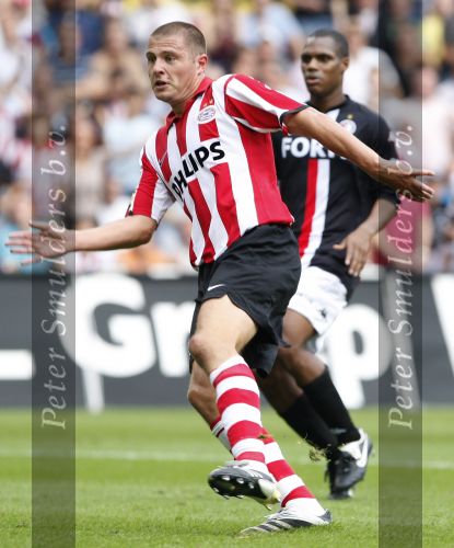 Eindhoven, 23 September 2007 Seizoen 2007/2008 Kompetitewedstrijd PSV-Feyenoord, eindstand 4-0
Danny Koevermans