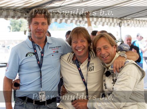 Le Mans, 12 en 13 Juli 2008
Le Mans Classic 2008
Deelname 2 Porsche Spiders van Albert Westerman ( Van State of Art ) met de pilots Jan Lammers, Gijs v Lennep en David Hart hier samen met zijn vriend Peter v Hoepen en TV Speed verslaggever Martin Utberg