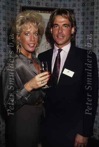 1990 Joke Bruijs met haar ex-vriend Dick Peschar
