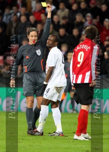 Eindhoven, 12 Maart 2008
UEFA 1/8 finale PSV-Tottenham Hotspur FC, eindstand 0-1
PSV wint na verlenging en straschoppen met 6-5 en gaat door naar de 1/4 Finale
Didier Zokora ontvangt een gele kaart van scheidsrechter Matteo Simone Trefoloni
