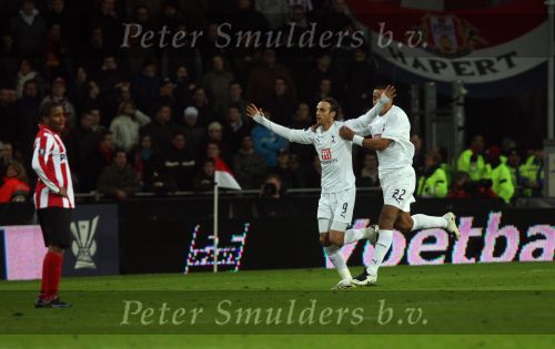Eindhoven, 12 Maart 2008
UEFA 1/8 finale PSV-Tottenham Hotspur FC, eindstand 0-1
PSV wint na verlenging en straschoppen met 6-5 en gaat door naar de 1/4 Finale
Dimitar Berbatov  heeft zijn ploeg op voorsprong gebracht
