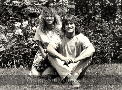 Dolly Dots Anita Heilker 1984 met haar man Ton Blanker