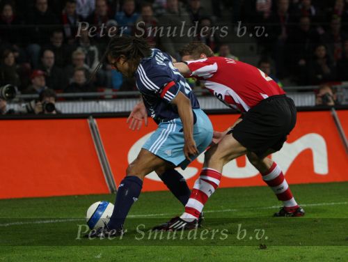 Eindhoven, 19 Maart 2008 Kompetitiewedstrijd PSV-AJAX, eindstand 0-0 
Seizoen 2007/2008
Edgar Davids