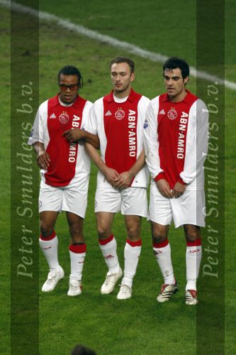 Amsterdam, 30 Januari 2008 Kompetitiewedstrijd AJAX-PSV, eindstand 0-2
Seizoen 2007/2008
Edgar Davids, Dennis Rommedahl en Kenneth Perez