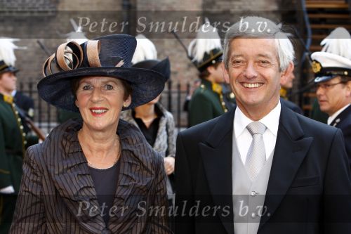 Den Haag 16 september 2008
Prinsjesdag 2008 op het binnenhof. 
Eimert v Middelkoop met zijn vrouw