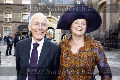 Den Haag 16 september 2008
Prinsjesdag 2008 op het binnenhof. 
Ella Vogelaar met man