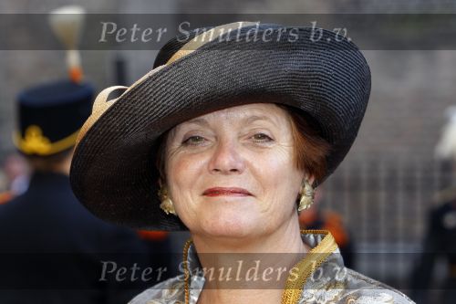 Den Haag 19 september 2007
Prinsjesdag op het binnenhof met de ministers en staatssecretaressen met hoedjes Ella Vogelaar
