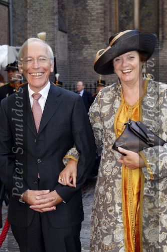 Den Haag 19 september 2007
Prinsjesdag op het binnenhof . Ella Vogelaar met man